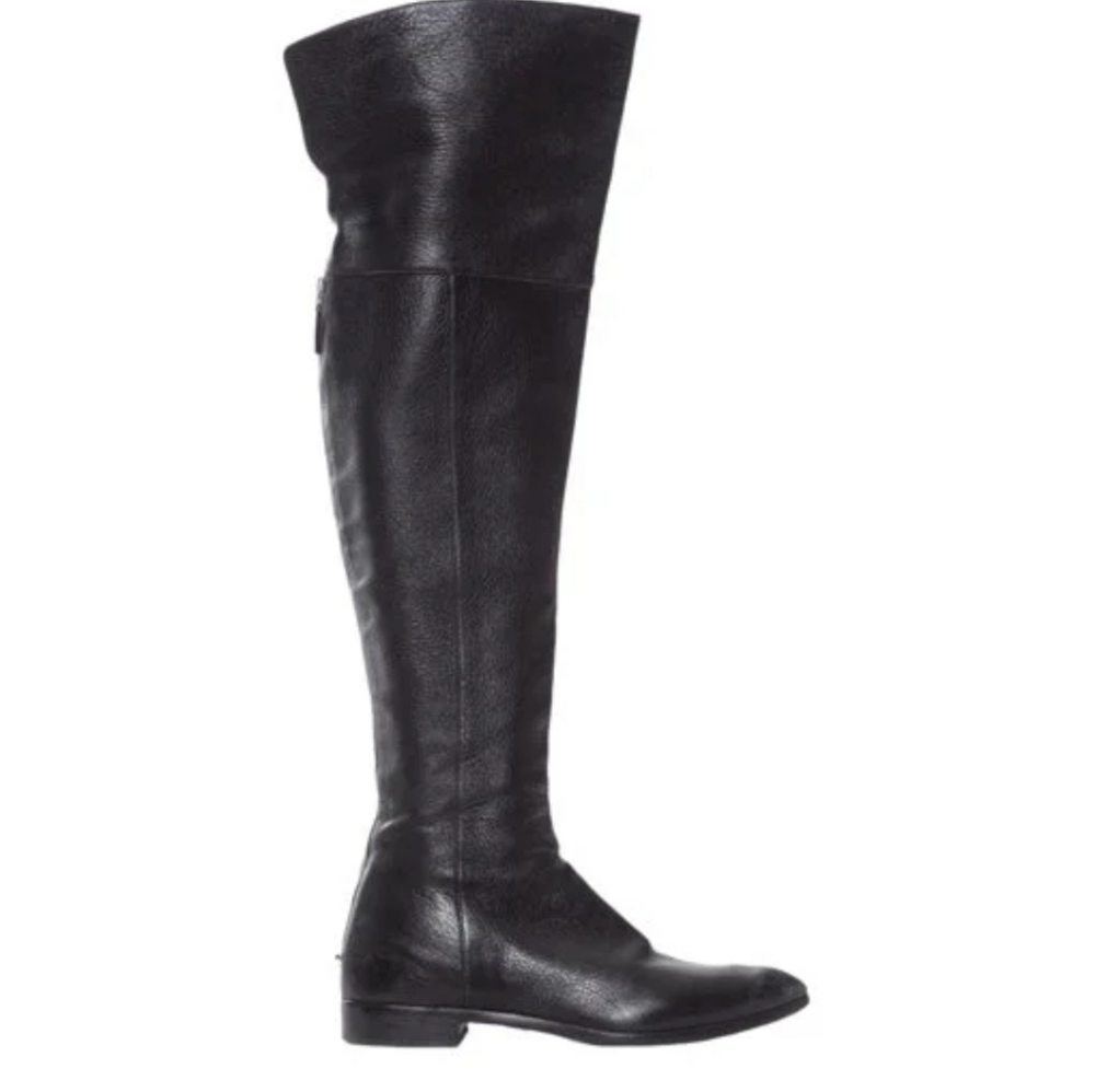 Prada Riding Leather Knee High Boots